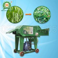 Máy băm đập dập cây ngô, cỏ voi 2 buồng băm 3A3Kw