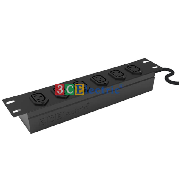 Ổ ĐIỆN 06 Ổ CẮM CHUẨN C13, CÁP NGUỒN 03 MÉT VÀ ĐẦU COSE 1.5 MM
