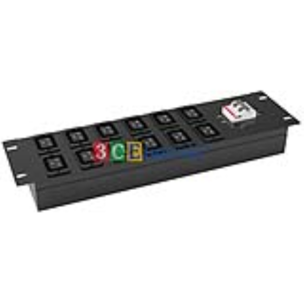 THANH NGUỒN PDU 12 Ổ CẮM C19 (02 HÀNG NGANG) CÓ MCB 32A
