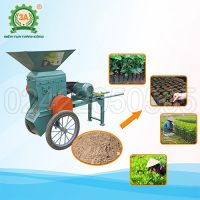 Máy nghiền đất 2 tầng di động 3A4KW