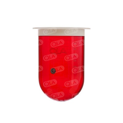 Cốc Hoà Tan Màu Hổ Phách Có Chóp 1000mL Với Vành Nhựa