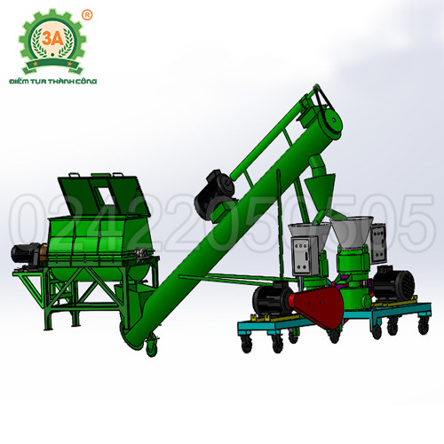 Dây chuyền ép viên phân 3A