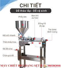 Máy Chiết Rót Pittong Đứng 1 Vòi Bán Tự Động