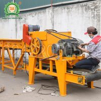 Máy băm rác ván bóc, vỏ cây 3A55Kw