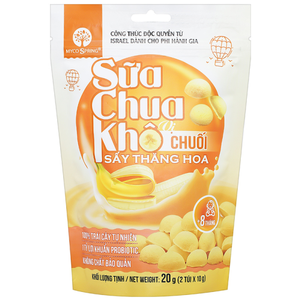 Sữa chua khô sấy thăng hoa vị chuối MycoSpring