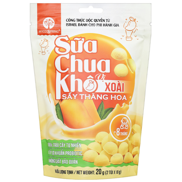 Sữa chua khô sấy thăng hoa vị xoài MycoSpring