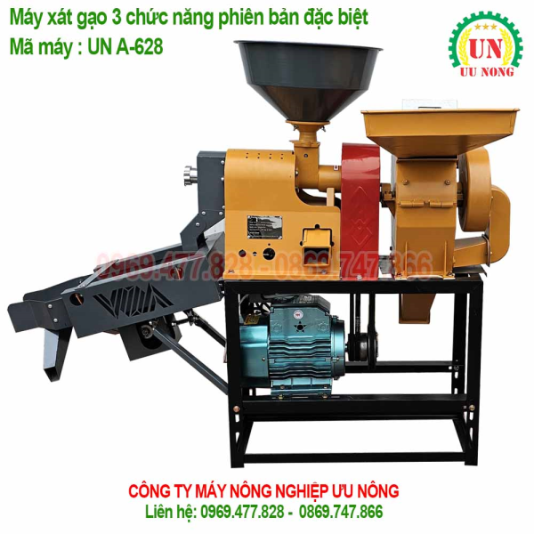 Máy xát gạo mini 3 chức năng phiên bản đặc biệt UN A628