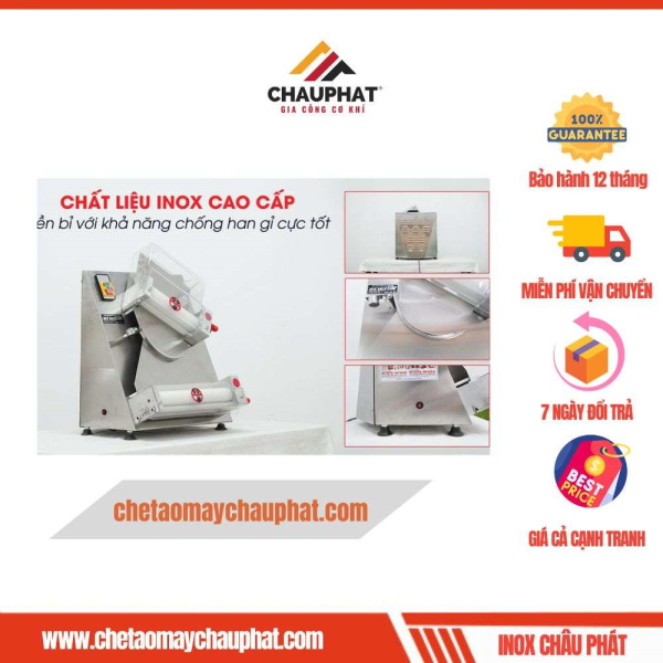 Máy cán bột làm bánh 30cm