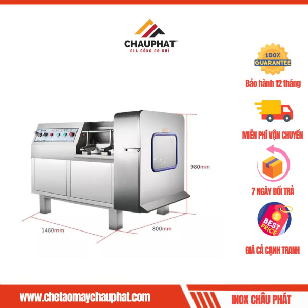 Máy cắt thịt heo hạt lựu
