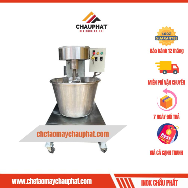 Máy quết chả cá thác lác, bò viên bằng inox 304
