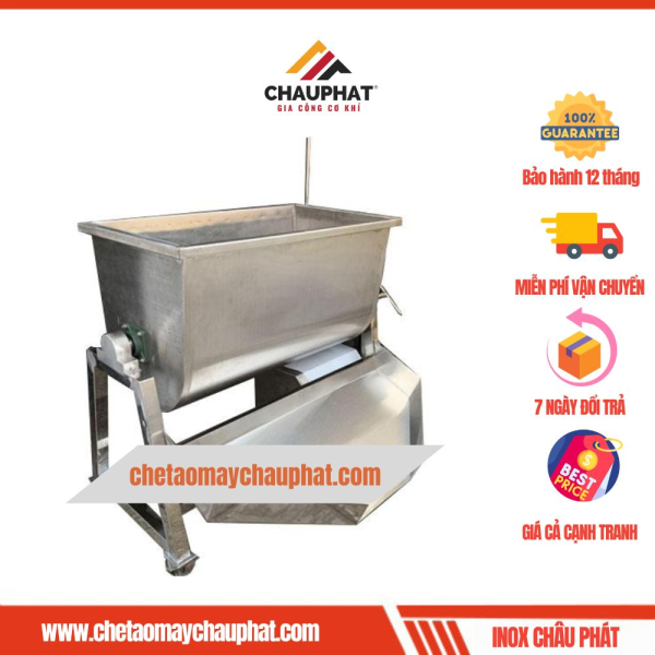Máy trộn thịt đảo thịt làm giò lụa 10kg bằng inox 304