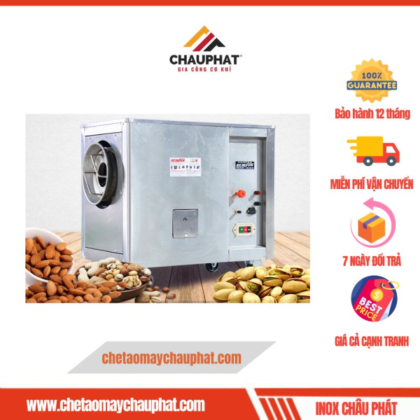 Máy rang đậu phộng, đậu nành công nghiệp