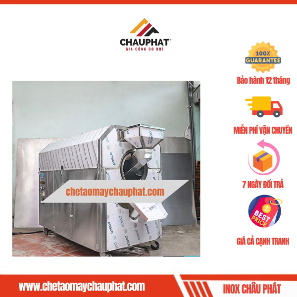Máy Rang Hạt Hướng Dương Công Nghiệp Bằng Inox 304