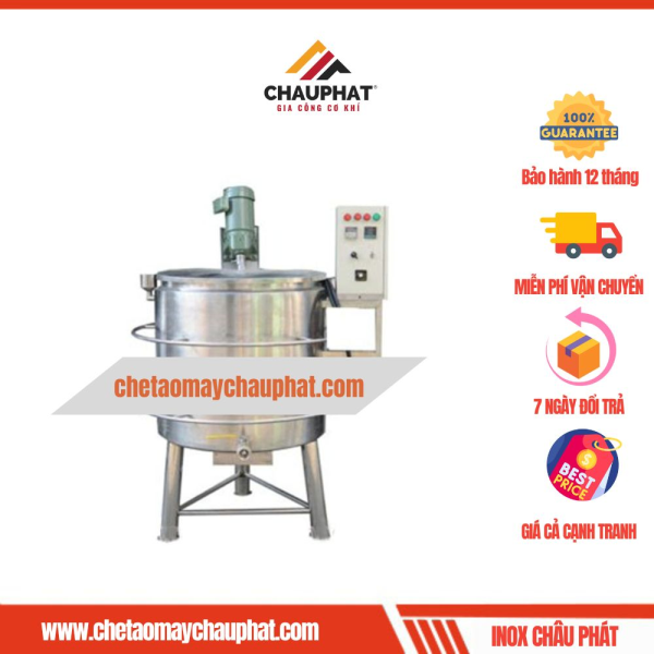 Nồi Nấu Gia Nhiệt Có Cánh Khuấy 2 Lớp