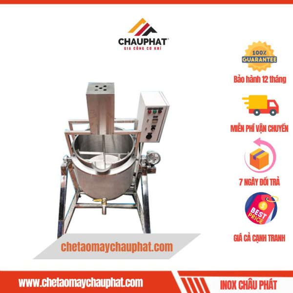 Nồi Nấu Kẹo Gia Nhiệt Có Cánh Khuấy