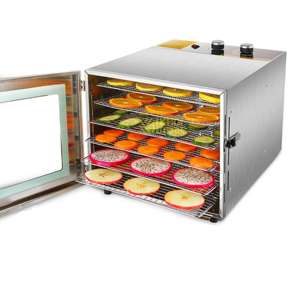 Máy Sấy Khô Thực Phẩm Mini 6 Khay Bằng Inox 304
