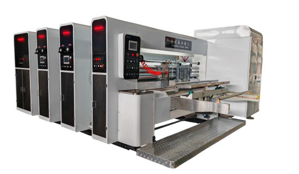 Máy in Flexo 3 màu bỏ chạp bế tròn 1224