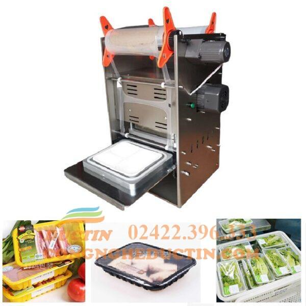 Máy dán miệng hộp vuông bán tự động QZD 2014 ĐT-DC04