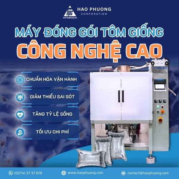 Máy đóng gói tôm giống