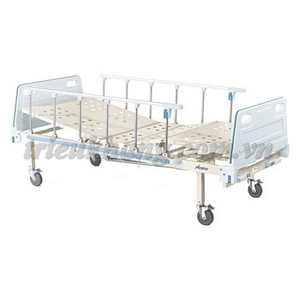 Giường bệnh nhân inox 2 tay quay
