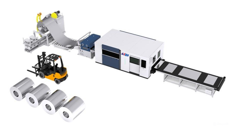 Dây chuyền máy cắt laser xả cuộn ILM