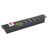 Ổ ĐIỆN TỦ MẠNG 06 Ổ CẮM C13, CÓ MCB 2P 32A