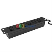 Ổ ĐIỆN 06 Ổ CẮM CHUẨN C13, CÁP NGUỒN 03 MÉT VÀ ĐẦU COSE 1.5 MM