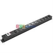 THANH NGUỒN 12 Ổ C13 LẮP DỌC TỦ RACK 20U, CÓ MCB