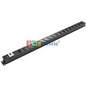 Ổ ĐIỆN DỌC TỦ RACK 36U, 18 Ổ CẮM C13 (01 HÀNG DỌC), CÓ MCB 2P 50A