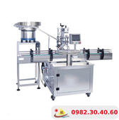 Máy Cấp Nắp Siết Nắp Chai Thủy Tinh Mâm Xoay Tự Động