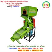 Máy xay xát lúa gạo – Phễu lọc tạp chất đầu vào – Sàng rung lọc cát sạn 3 cấp SA30