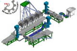 Dây chuyền máy cắt tách  hạt điều
