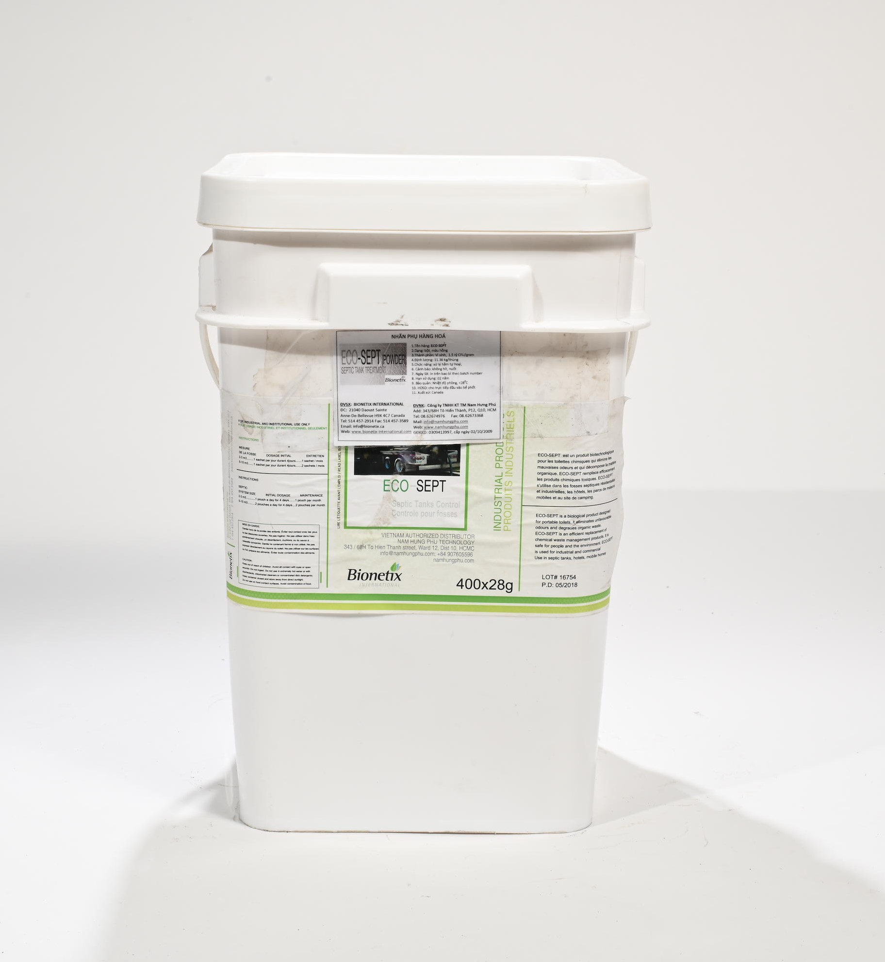 Vi sinh Eco-Sept xử lý bể tự hoại