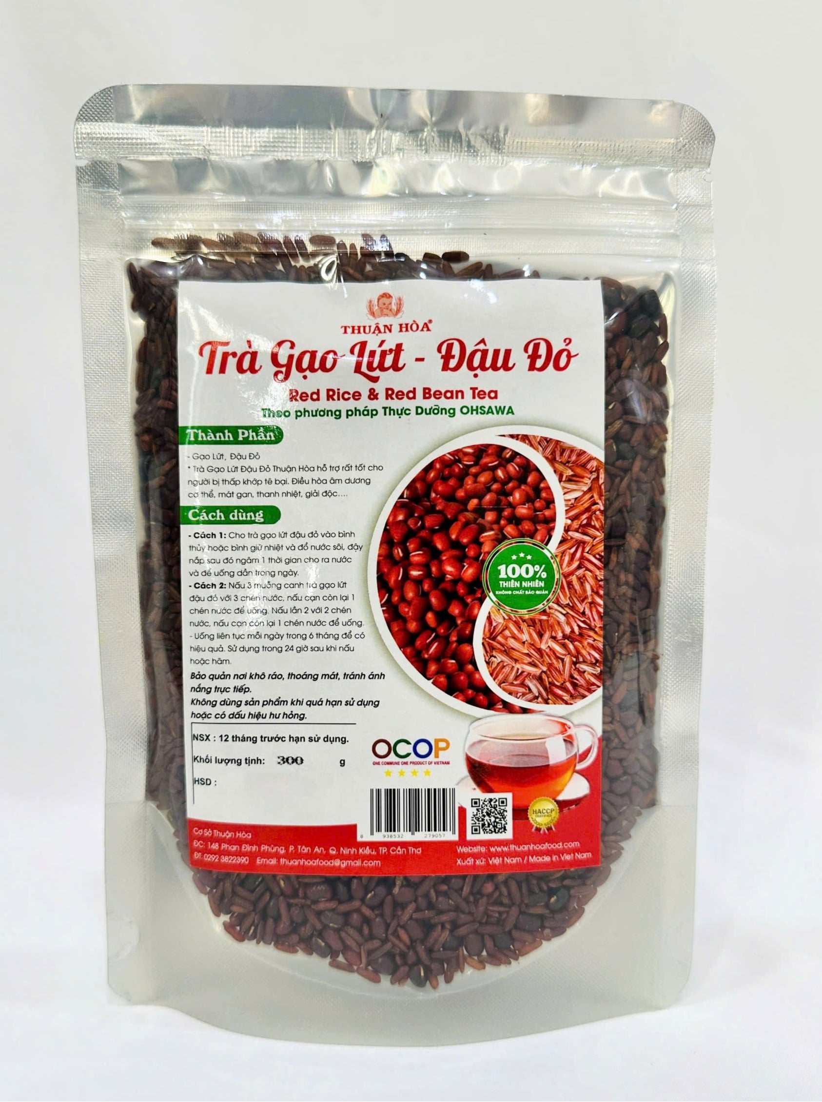 Trà gạo lứt đậu đỏ Thuận Hòa