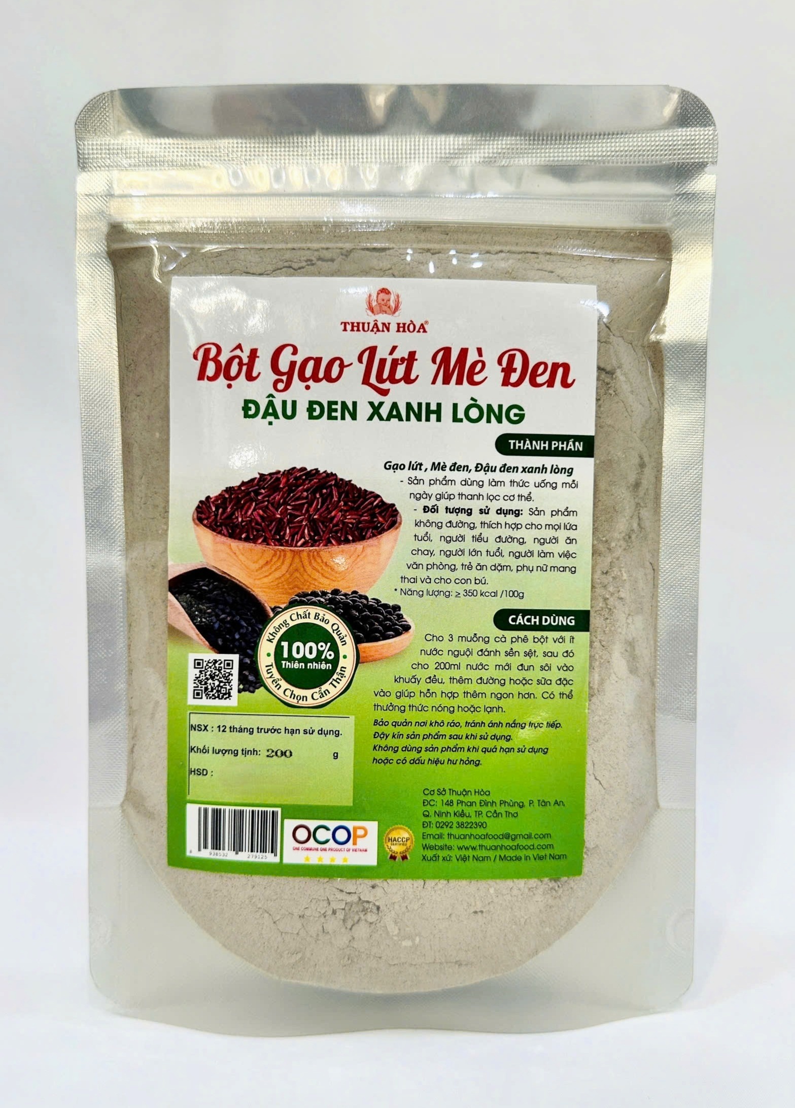 Bột gạo lứt mè đen Thuận Hòa