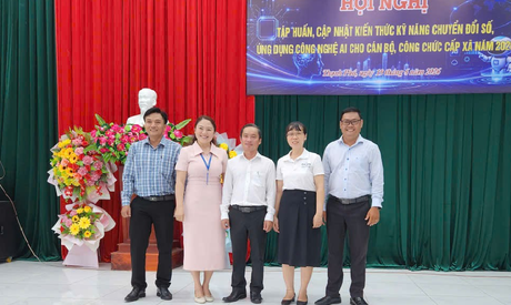 CASTA phối hợp UBND xã Thạnh Phú tổ chức tập huấn chuyển đổi số và ứng dụng trí tuệ nhân tạo cho cán bộ, công chức cấp xã